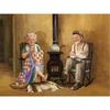 50X40CM   DIY Diamond Embroidery Raining Old Couple Diamond Painting Cross Stitch Rhinestone