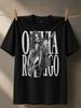 Guitar Perforunisexce Photo With Huge Vertical Letters And Bold Stage Energy Unisex All Unisex All Tshirt
