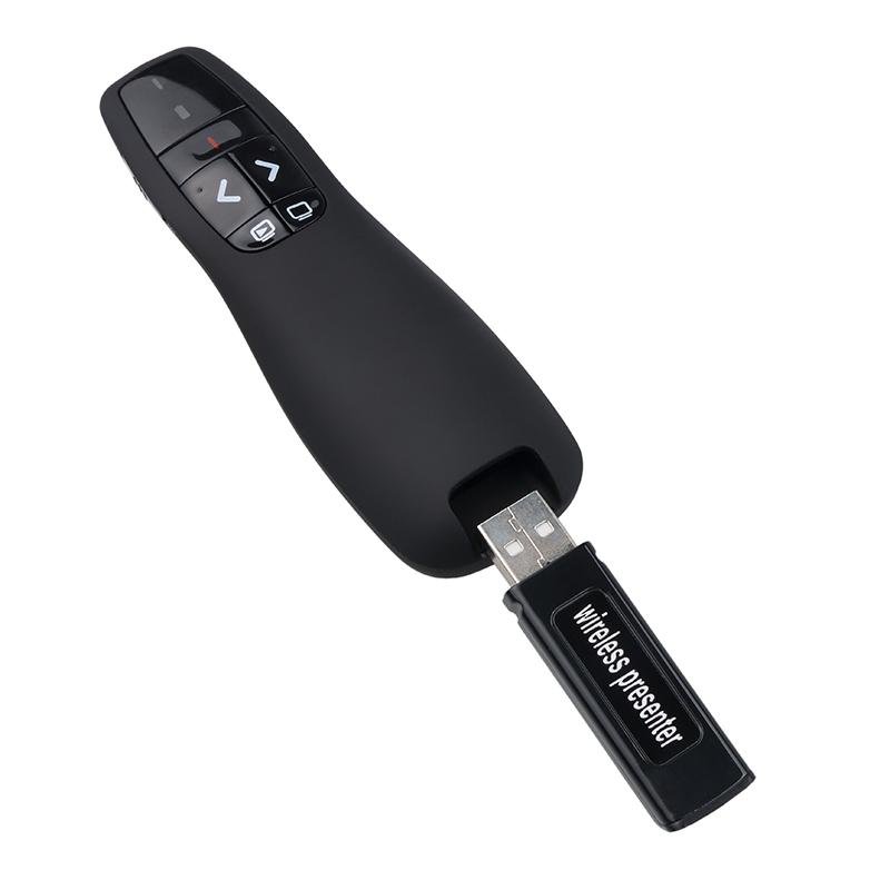 Беспроводной презентер 2,4G, USB-пульт дистанционного управления, лазерная ручка, беспроводной пульт дистанционного управления, красная лазерная указка для PPT, офиса для преподавания PowerPoint