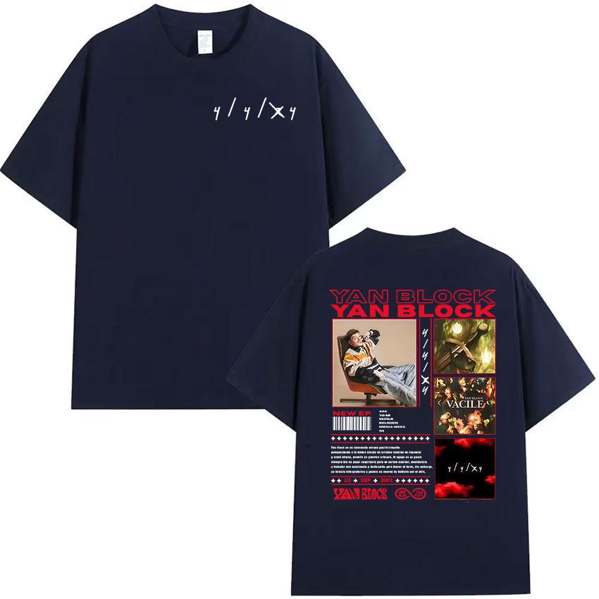 2026 New Rapper Yan Block New Album Graphic Tshirt Unisex Clothing Hip Hop Oversized Tee Shirt Vintage Short Sleeve Soft Tshirts
