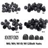 36X M6 M8 M10 M12 Bolt Nut Dome Protection Caps Covers Exposed Hexagon Plastic For Screw Bolt Nuts Car Wheel Exterior Decoration