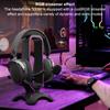 RGB Gaming Headphone Stand with USB 2.0 Hub Over-Ear Headset Holder with 2 USB Ports Headphone Shelf for Desk Display