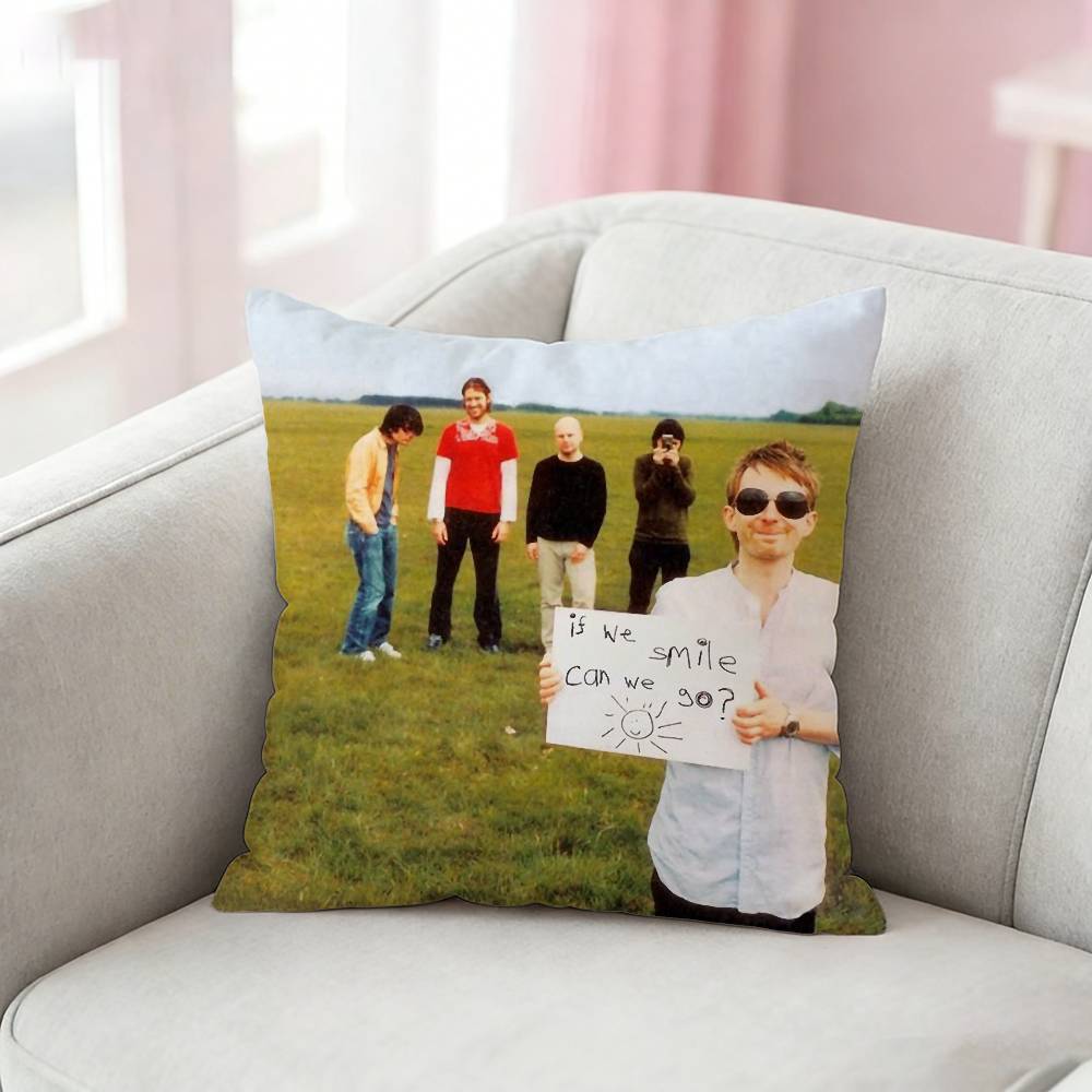 Cool R-Radiohead Band Pillow Case Cushion Cover Throw Pillow Case For Car Sofa