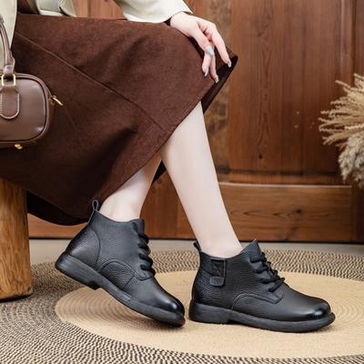 Ботинки из натуральной коровьей кожи на плоской подошве, повседневные ботинки Martin