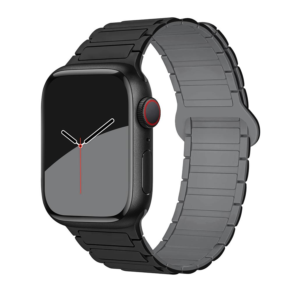 bands for Apple Watch strap 40mm 46mm 45mm 44mm 41mm 49mm Magnetic Silicone correas Bracelet iWatch Series 11 10 9 8 Se ultra2 3