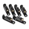 6PCS Black Guitar Bridge Saddle Metal Roller Bridge Saddle Metal Guitar Saddle For Electric Guitar
