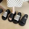 Thick-soled Bag Head Half Slippers Women's Summer Wear New Women's Shoes Mesh Shoes Advanced Sense Lazy Cool Slippers