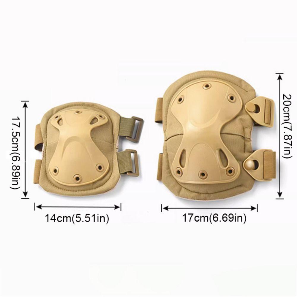 4Pcs/Set Adjustable Knee Pads Elbow Pads Professional Sports Protective Gear Outdoor Cycling