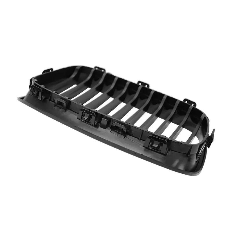 Pulleco For BMW 1 Series F20 F21 116i 118i Grille Car Front Grill Kidney Grilles Gloss Black Racing Grill 2011-2014 Accessories