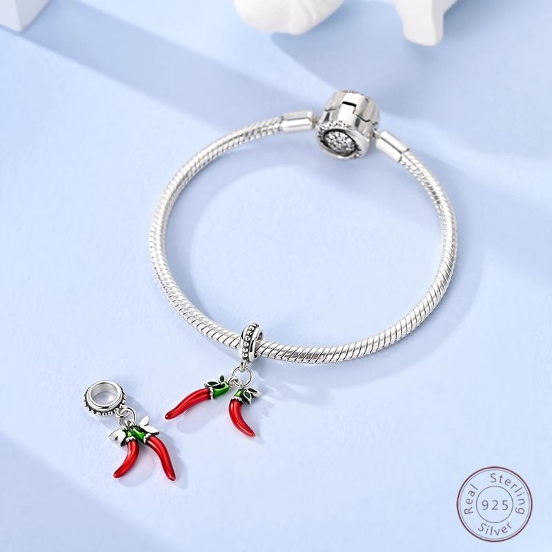 Шармы Бусины Медный Подвеска Чили 3 мм Сделай сам Вечеринка Рождество Изготовление Изысканных Ювелирных Изделий Подарок