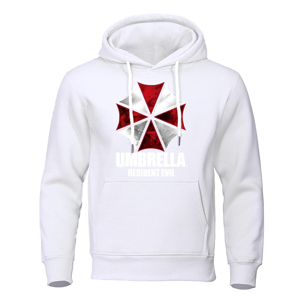Красный и белый защитный зонтик толстовка мужская свободная толстовка модный пуловер толстовка свободная одежда