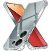 Кристально чистый противоударный чехол с подушкой безопасности для Xiaomi Redmi Note 13 12 13 Pro Plus 12S 4G 5G, мягкая задняя крышка из ТПУ