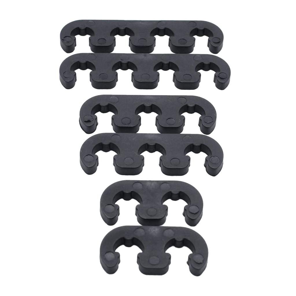 Shufearo 7Mm 8Mm Plastic Spark Plug Wire Separator Divider Loom for Universal Black Separator Divider
