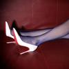 High Waist Open Crotch Pantyhose Transparent Silk Stockings Bling Glitter Socks  Nightclub