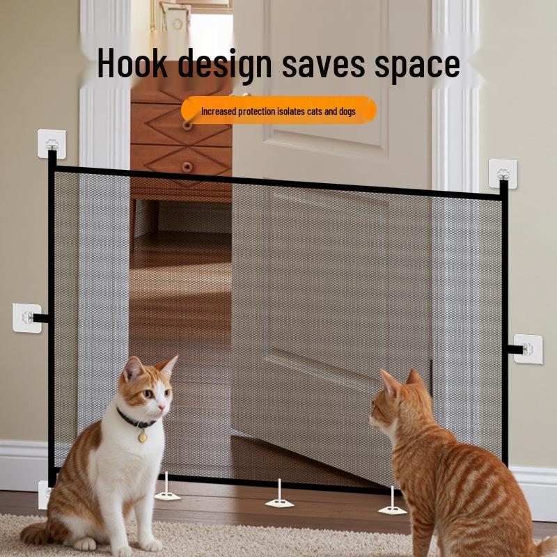 Складной трансграничный барьер для питомцев: Портативный забор для кошек с защитой от подкопа и изоляционная сетка