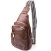 Convenient Sling Bag for Women Made of Eco-leather VINTAGE Bag 22747 Brown