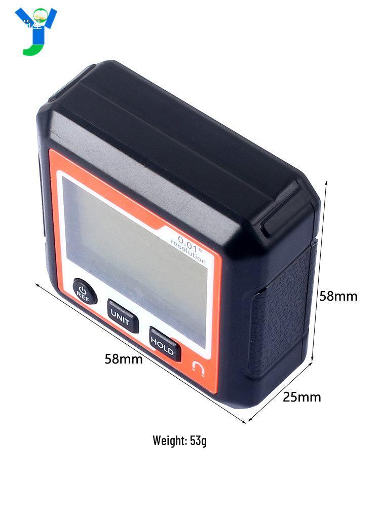 Magnetic Digital Protractor with LCD Display - 90° Portable Angle Finder