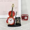 Креативный музыкальный будильник в форме скрипки, украшение для рабочего стола и гостиной