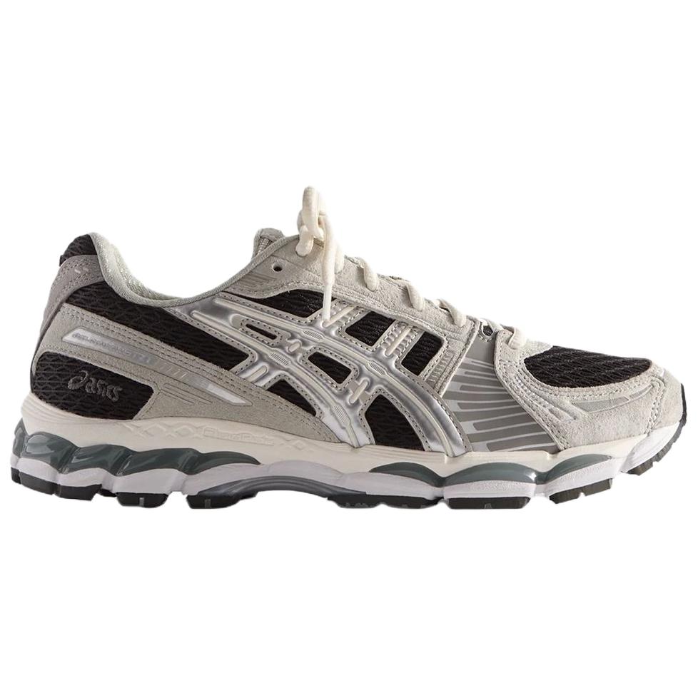 KITH x ASICS GEL Kayano 12.1 Abrasion Resistant Low top Casual Running Shoes Unisex Gray Black Sneakers 1203A846-020