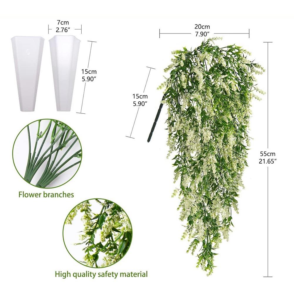 Artificial Flower Vine Faux Plants Wisteria Decoration
