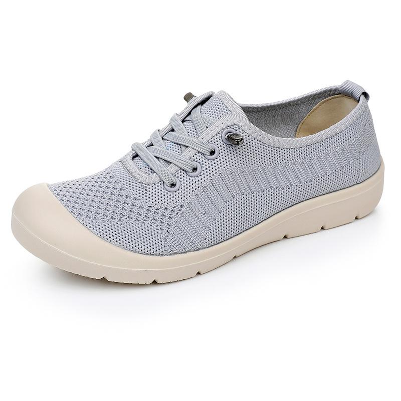 Women's Breathable Soft Soled Loafers Lightweight Singles Shoes Comfortable Anti Slip Round Head Solid Colour Walking Sneakers