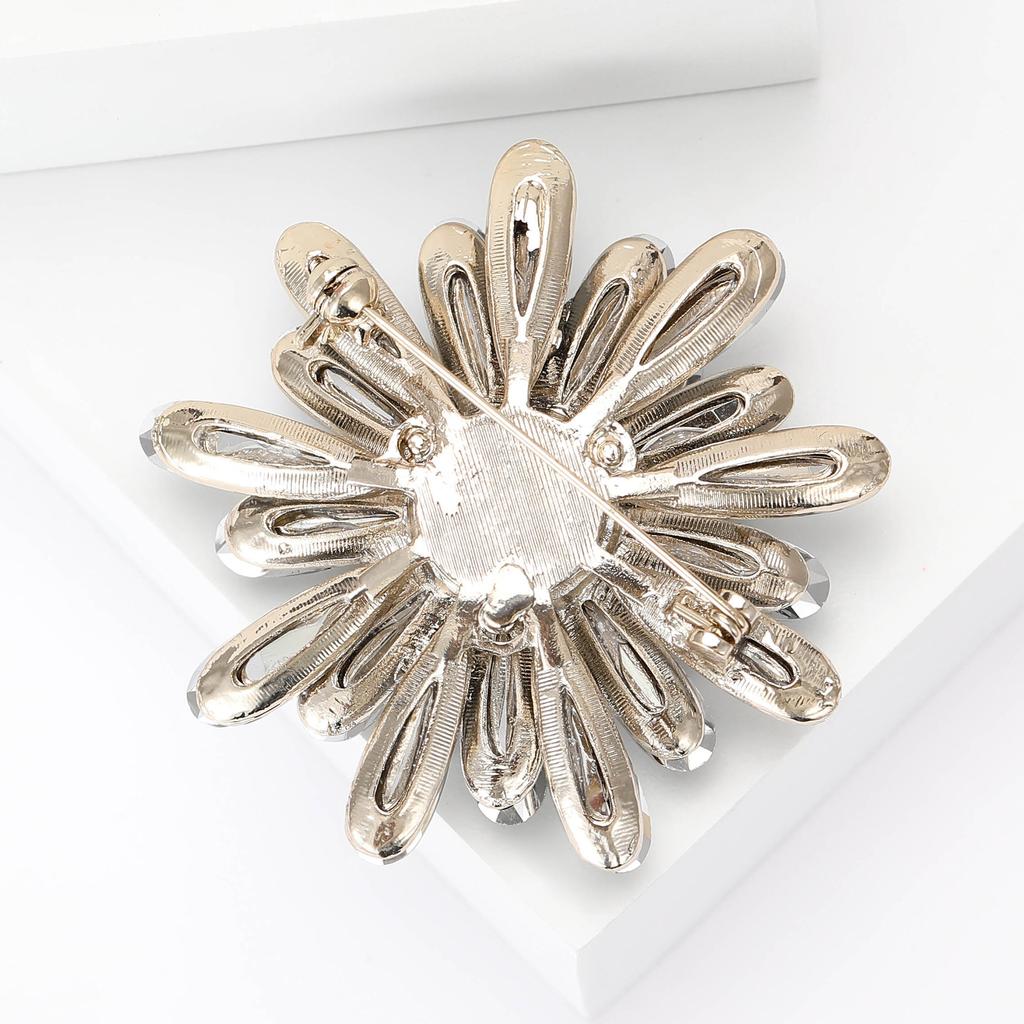 Rhinestones Sunflower Sunflower Brooch Plant Flower Pin Ladies Dress Suit Brooch Ornament Gift