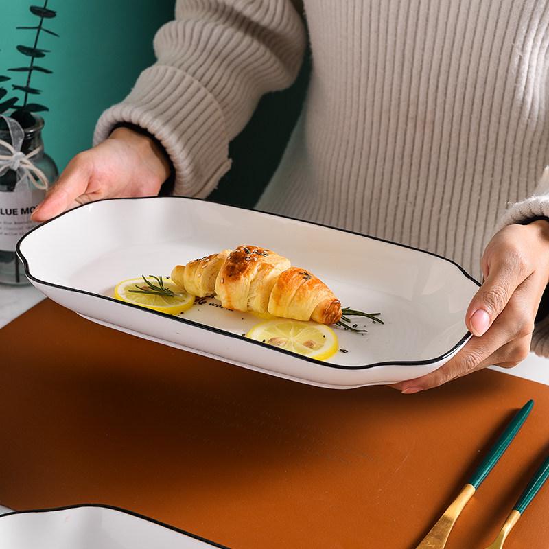 Creative Ceramic Fish Plate for Home - Perfect for Steamed Fish, Dumplings, & Vegetables