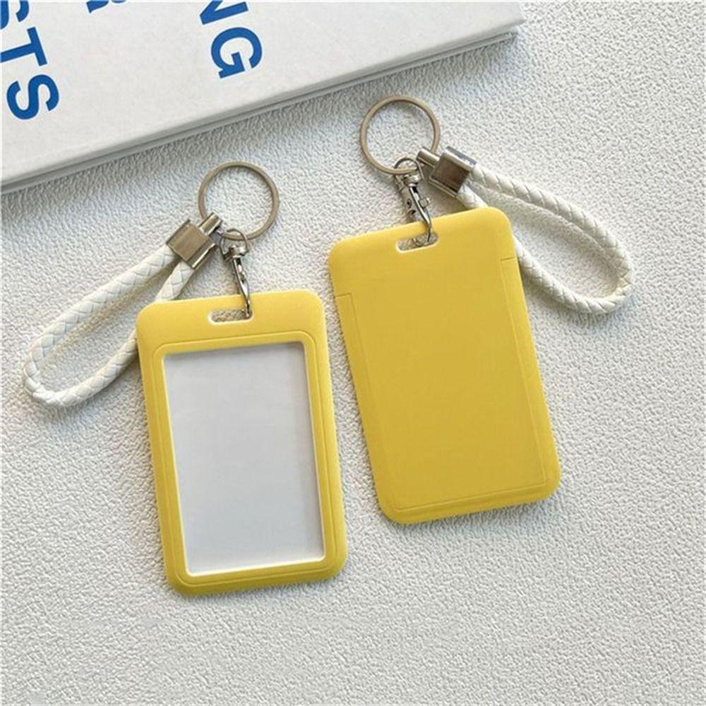 Card Work Card Keyring Business ID Card Protective Badge Holders ID Card Holders Bus Card Cover