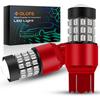 GLOFE Улучшенная версия 7440 7443 Светодиодная стробоскопическая лампочка стоп-сигнала Задний фонарь Чисто красный
