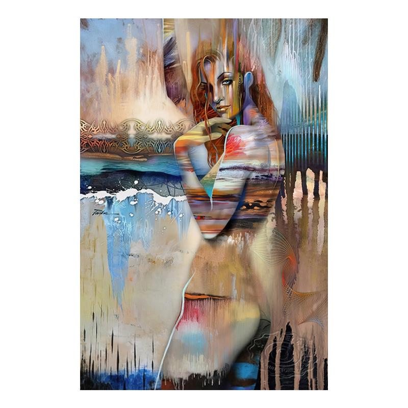 Минималистичный абстрактный сексуальный обнаженный рисунок, женский холст, живопись, постеры, настенные картины, принты для дома, Декор в гостиную