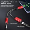 2-in-1 Type-C Male To PD 60W Type-C Charging+3.5mm Audio Female Headphone Adapter Splitter