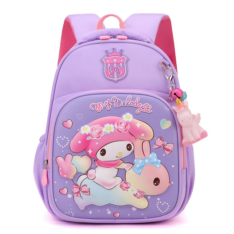 Детский рюкзак Elsa Cinnamoroll Kuromi Человек-Паук Мультяшный С прочным нейлоном Для детского сада Школы