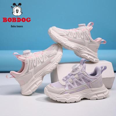 Bobdog Детские сетчатые кожаные нескользящие легкие спортивные туфли - Выпуск Осень 2025