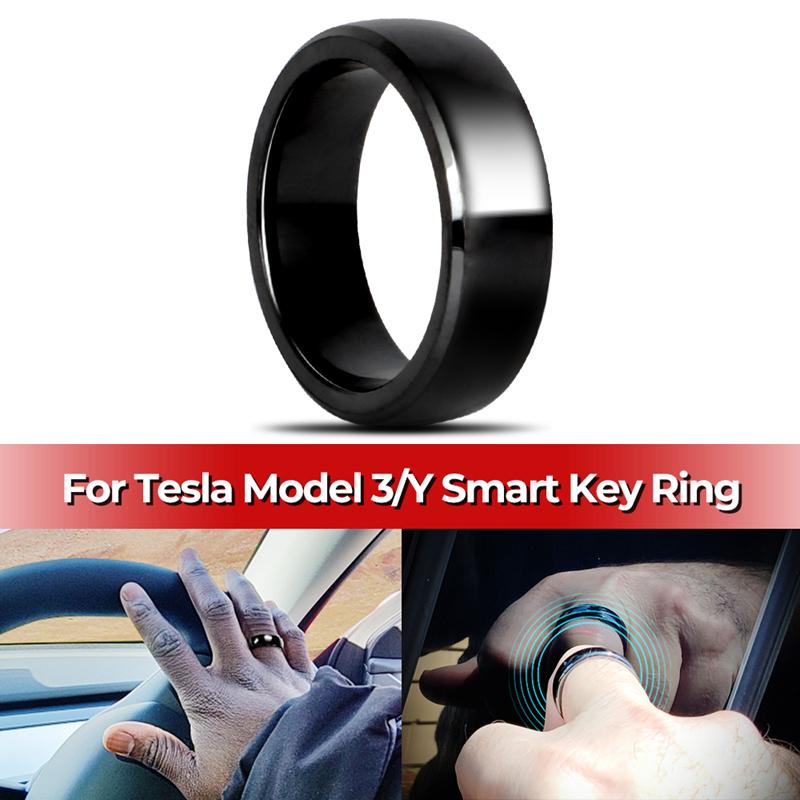 -2023 Для автомобиля Tesla Smart Finger Key Model 3 Y Смарт-брелок для ключей Замените брелок для ключей, сделанный с оригинальными чипами, аксессуары