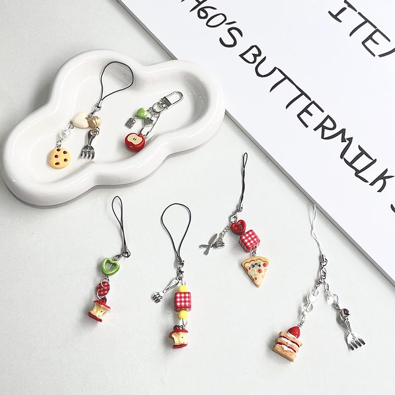 Мини Apple Core Food Игрушка Брелок Подвеска Серия Miu Сумка Подвесные Аксессуары Niche Ins Стиль Подвесные Аксессуары Телефонная Цепочка