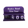 1 Набор 3D-печатный трекер чтения Книга Прочитано в этом году Счетчик с числовыми блоками Декор для уголка чтения для книжной полки Стол Подарок для читательского челленджа