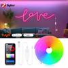 Zigbee 3.0 Neon RGB LED Strip Light USB 5V Tape Ribbon Dimmable Work With Tuya Smart Gateway Hue Bridge SmartThings Alexa Google