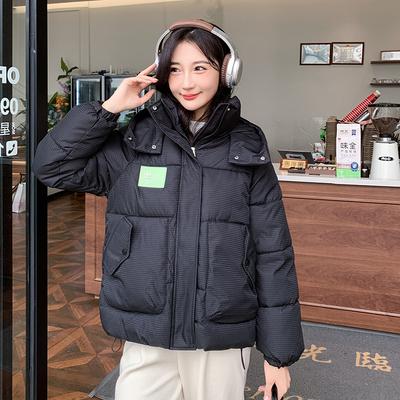 Зимняя пуховая хлопковая куртка хлопковая одежда женская 2025 новая утолщенная нишевая куртка с капюшоном стеганая рабочая одежда студенческий хлебный костюм