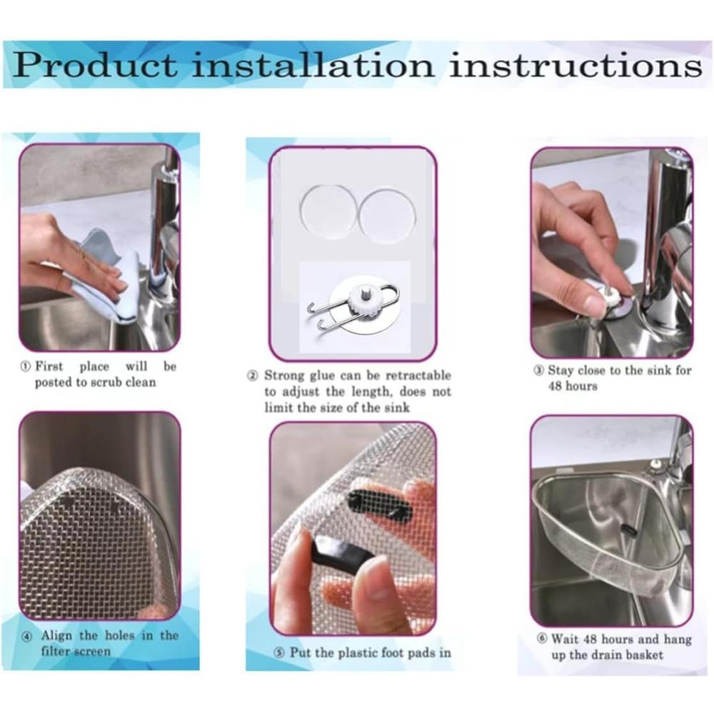 Кухонная раковина Нержавеющая сталь Сетчатая корзина для сбора пищевых отходов Можно мыть в посудомоечной машине Кухонный инструмент для слива и ополаскивания