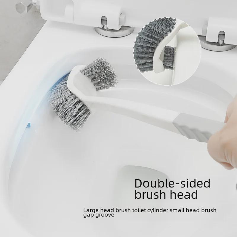 Настенный двухсторонний туалетный ёршик с длинной ручкой