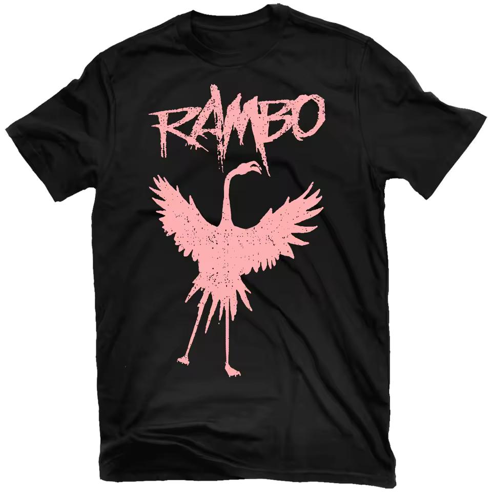 RAMBO Firebird Графическая футболка Рок-группы 100% Хлопок Круглый вырез Повседневная Унисекс Футболка Летний Топ