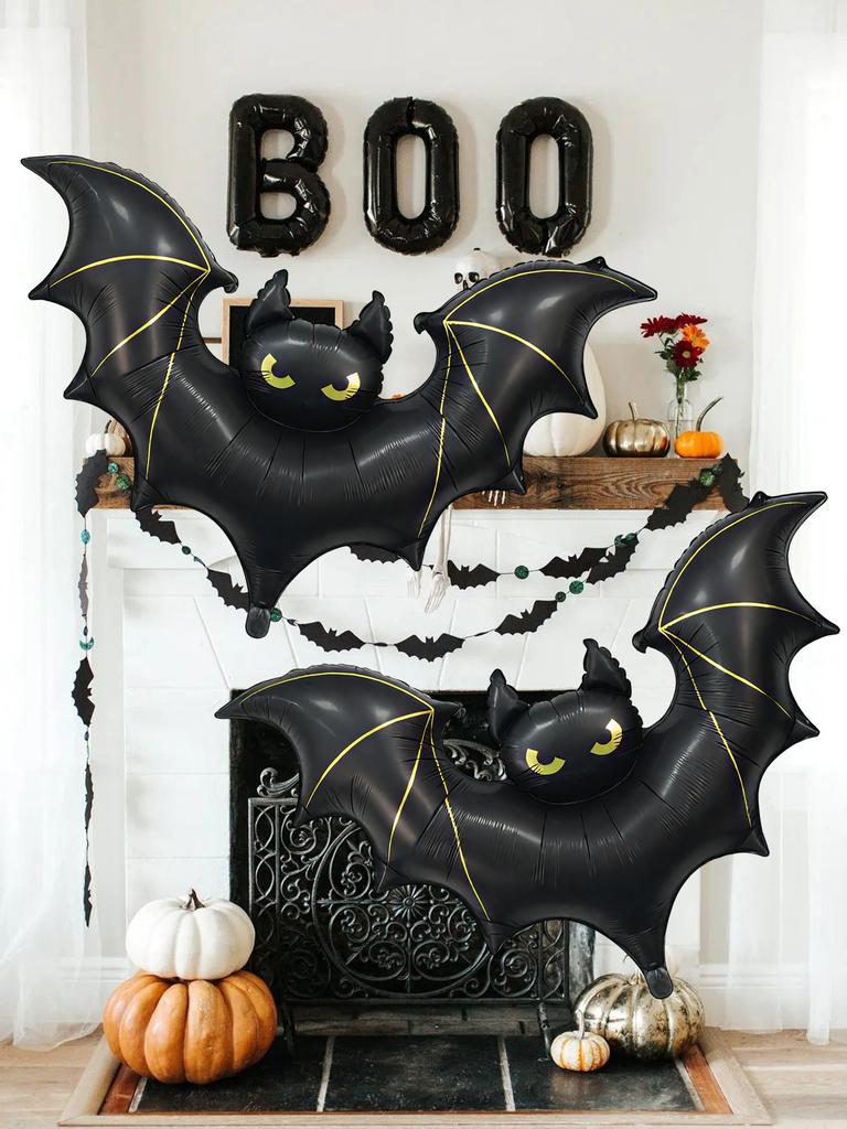 Halloween Large Scary Bat Balloon Halloween Party Birthday Decoration Bat Theme Can Be Hung Bat Decoration Outdoor Decoration