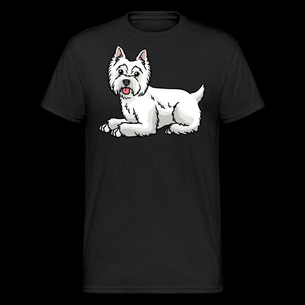 West Highland White Terrier T Shirt Hund Westie Hunde Geschenk Vintage Streetwear Soft Versatile Homme Comfortable