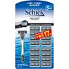 Schick Quattro5 Titanium Клубный набор Держатель с лезвиями + 16 сменных картриджей