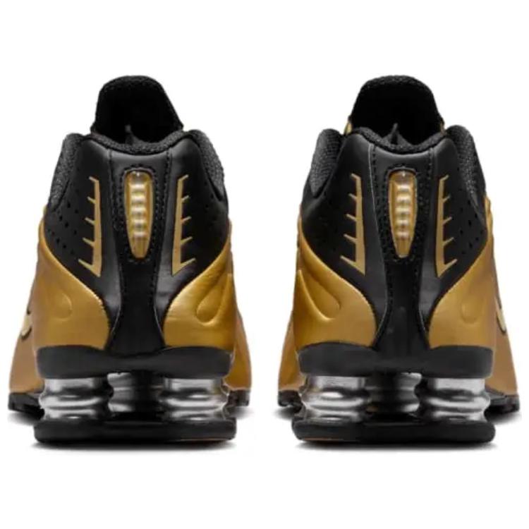 Nike Женские кроссовки Shox R4 Черный Металлик Золотой Металлик-Серебристый AR3565-005