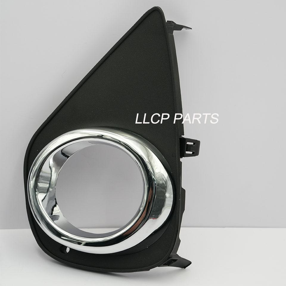 A pair Fog Light Cover For Toyota Yaris 2015 2016 2017 Left Right Foglight Lamp Grille Bezel Front Bumper Driving Light Frame