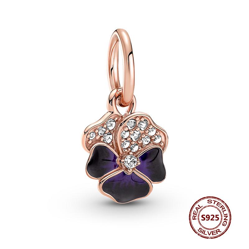 Подвески-хамелеоны, подходят модные оригинальные браслеты, серебро 925 пробы, циркон, осьминог, черепаха, бусина, бабочка, светлячок, подвеска, DIY изготовление ювелирных изделий