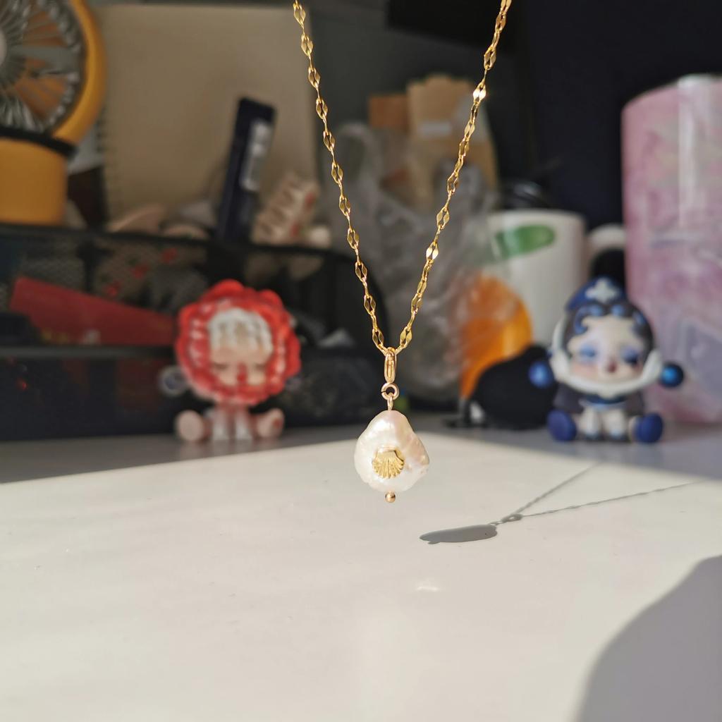 HangZhi 2021 новый корейский винтажный капля воды звезда круглый медведь овальный кулон ожерелье геометрический золотой цвет ювелирные изделия из титановой стали