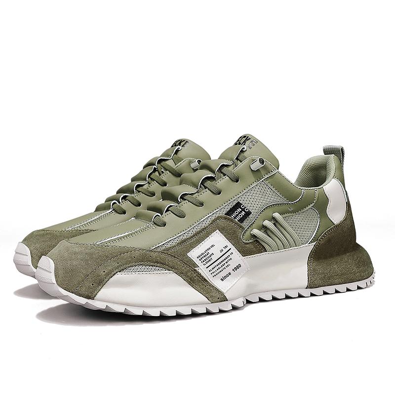 Четыре сезона зеленые мужские модные кроссовки сетчатые дышащие повседневные кроссовки мужские удобные низкие туфли на платформе для мужчин кроссовки