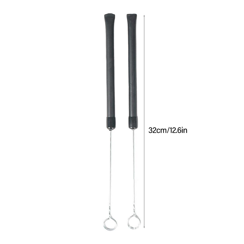 1 пара барабанных щеток выдвижные стальные проволочные барабанные палочки перкуссионные барабанные палочки музыкальные аксессуары подарок для играющего на барабанах